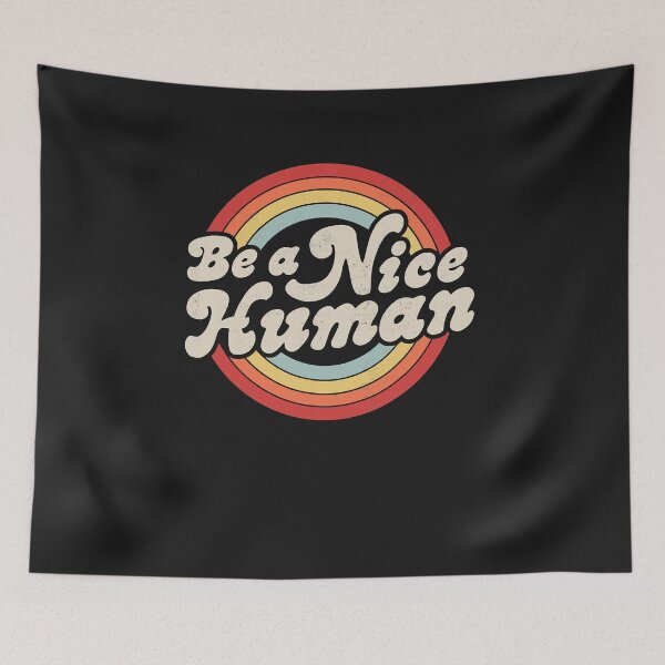 Item preview, Be A Nice Human Be Kind Women Inspirational Kindness Retro T-Shirt designed and sold by titikikitaka.