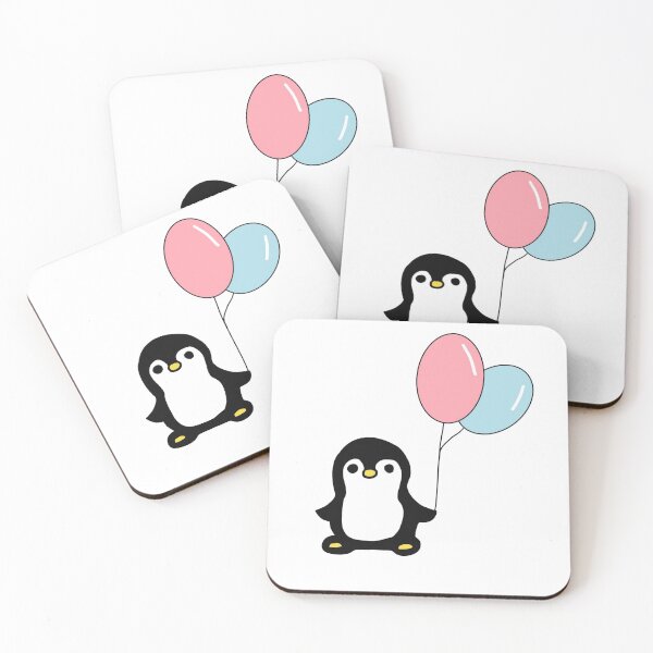 Item preview, Small penguin with balloons doodle designed and sold by FashionN5.