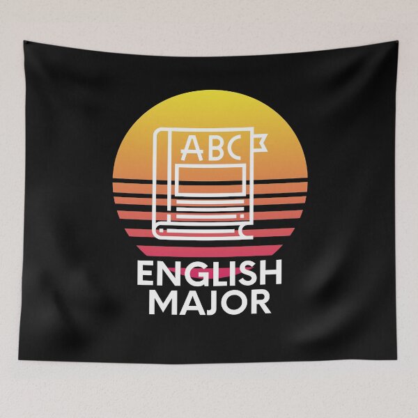 Item preview, English Major Colorful Sunset College Student Graphic designed and sold by EllConApparel.