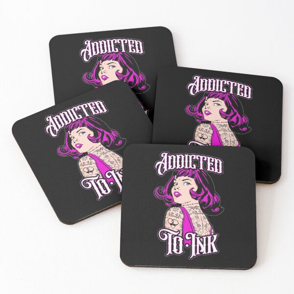 Item preview, Addicted To Ink Tattooed Girl Retro Vintage Tattoo Pop Art designed and sold by GrandeDuc.