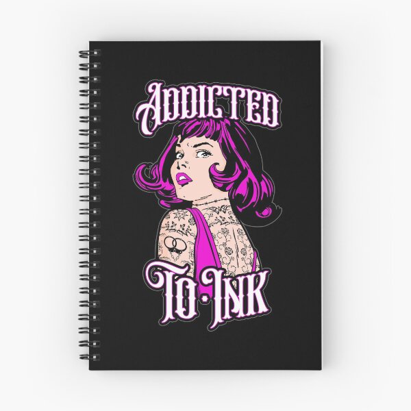 Item preview, Addicted To Ink Tattooed Girl Retro Vintage Tattoo Pop Art designed and sold by GrandeDuc.