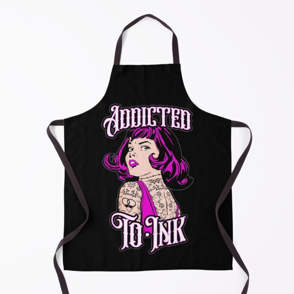 Item preview, Addicted To Ink Tattooed Girl Retro Vintage Tattoo Pop Art designed and sold by GrandeDuc.
