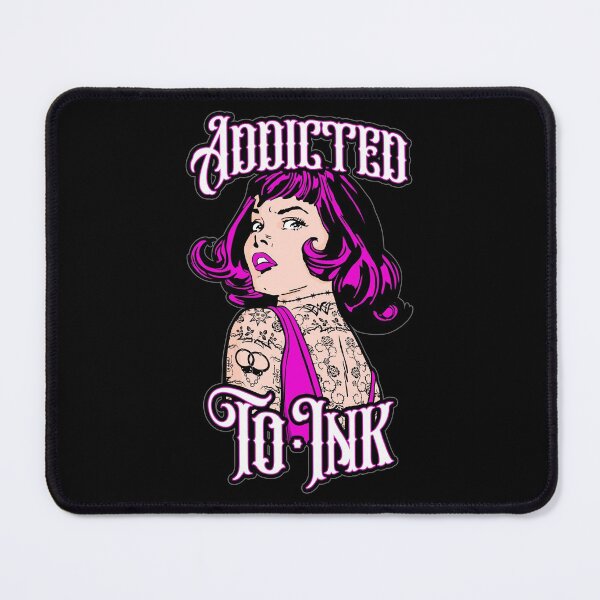 Item preview, Addicted To Ink Tattooed Girl Retro Vintage Tattoo Pop Art designed and sold by GrandeDuc.