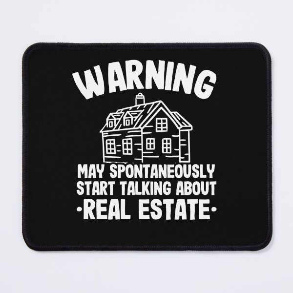 Item preview, Warning May Talk About Real Estate Agent Realtor Funny Gift designed and sold by Stronzi.