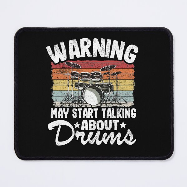 Item preview, Warning May Talk About Drums Drummer Gift Vintage Funny designed and sold by Stronzi.