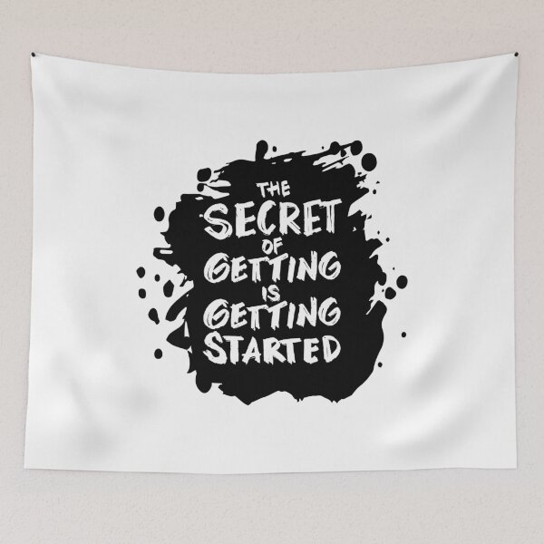 Item preview, The Secret of Getting is Getting Started designed and sold by SuperCutsTshirt.