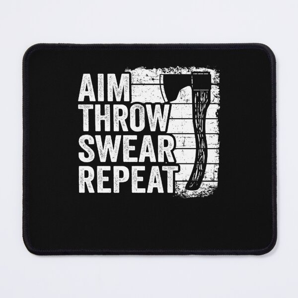 Item preview, Axe Throwing Gift Funny Aim Throw Swear Repeat designed and sold by Stronzi.