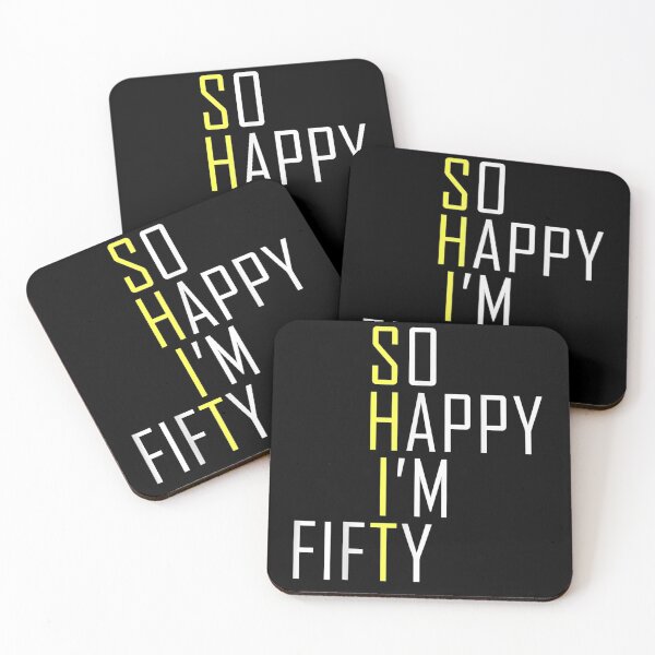 Item preview, So Happy Im Fifty Funny 50th Birthday 50 Years Old designed and sold by SemajshiMaah.