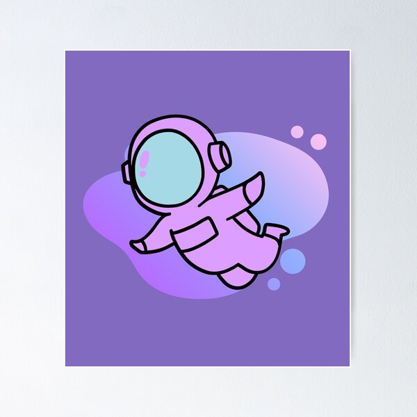Item preview, Lilac Crewmate Floating through Space designed and sold by MiaDelelai.
