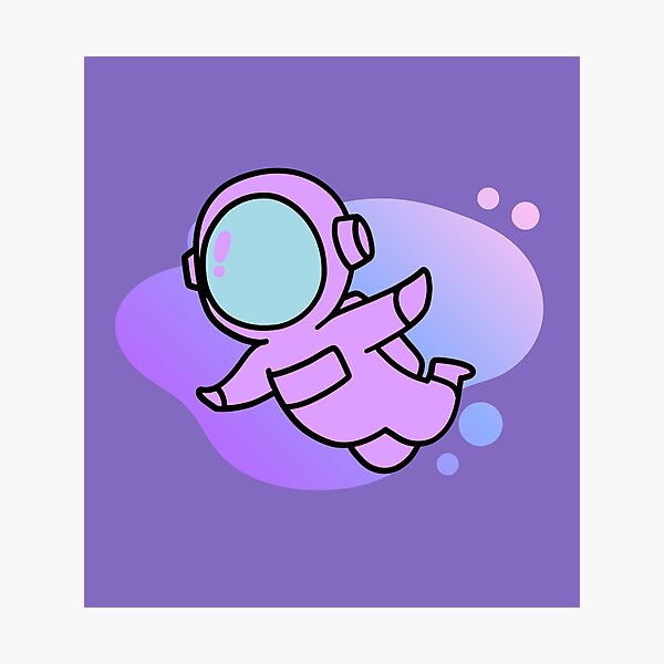 Item preview, Lilac Crewmate Floating through Space designed and sold by MiaDelelai.