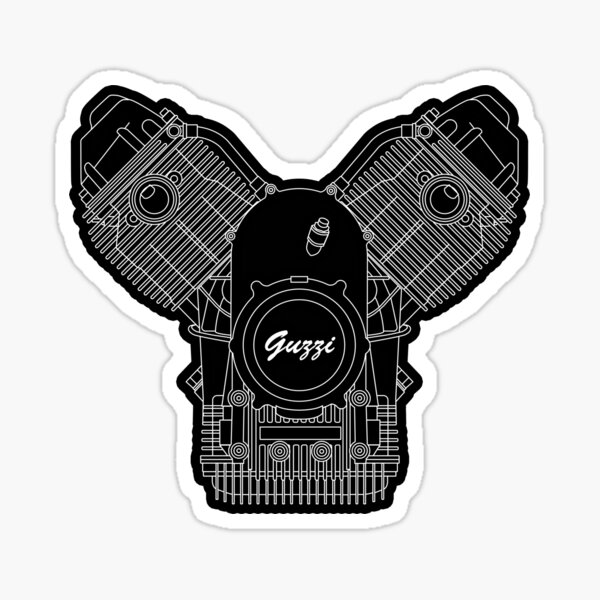 Moto Guzzi Motor Sticker