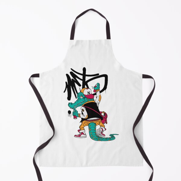 Item preview, crocodile character doing a graffiti illustration designed and sold by MEGANREID68.