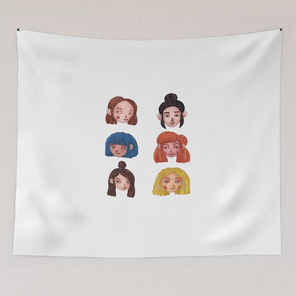 Item preview, cute girl faces designed and sold by MEGANREID68.