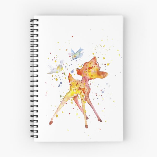Item preview, Bambi With Birds. Watercolor Art. Gift For Kids  designed and sold by salomemika.