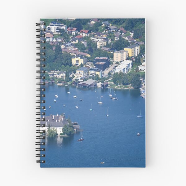 Item preview, Panoramic view of castle Schloss Ort Orth on lake Traunsee in Gmunden Upper Austria designed and sold by goceris.