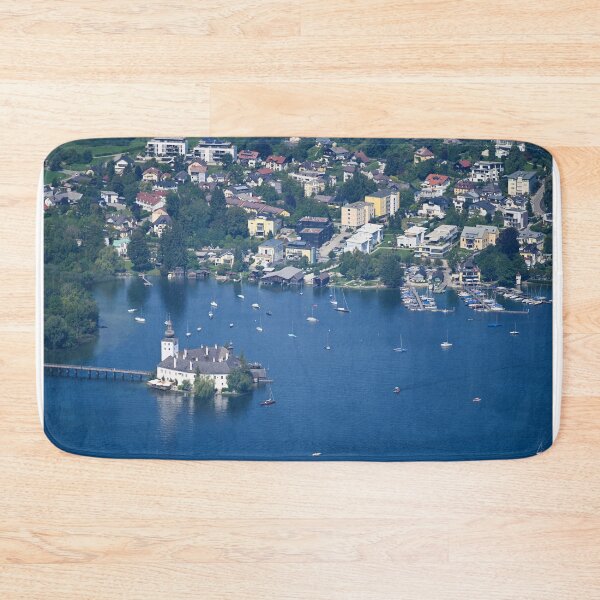 Item preview, Panoramic view of castle Schloss Ort Orth on lake Traunsee in Gmunden Upper Austria designed and sold by goceris.
