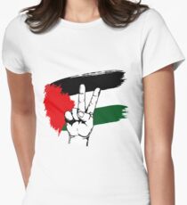 PEACE PALESTINE Women's Fitted T-Shirt