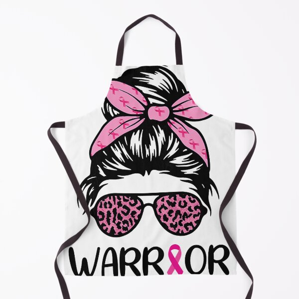 Item preview, Womens Warrior Breast Cancer Awareness Messy Bun Leopard Pink Tank Top designed and sold by jouner.