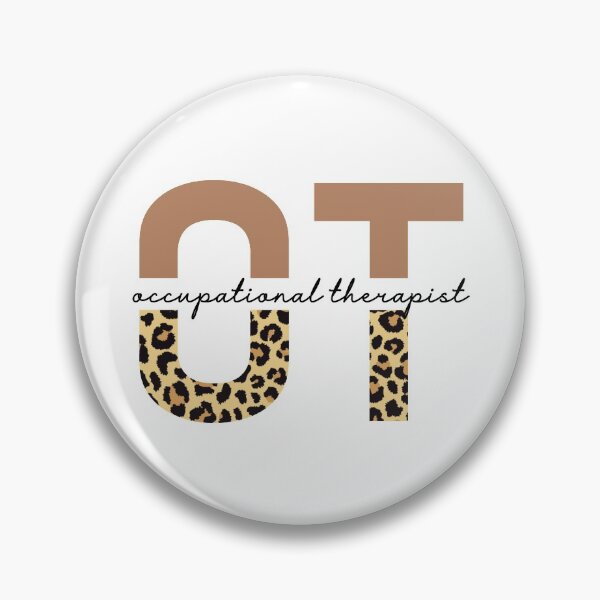 Item preview, Occupational Therapist Cheetah print typography | OT gifts | Occupational Therapy leopard gifts designed and sold by Violet Treasures.