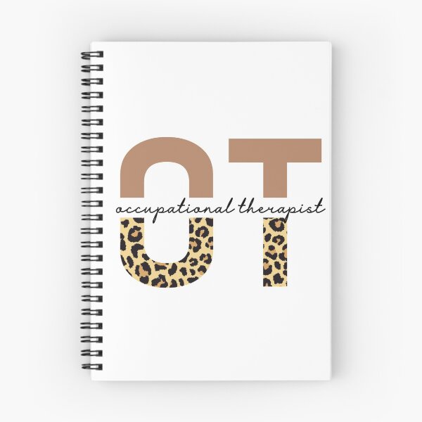 Item preview, Occupational Therapist Cheetah print typography | OT gifts | Occupational Therapy leopard gifts designed and sold by Violet Treasures.