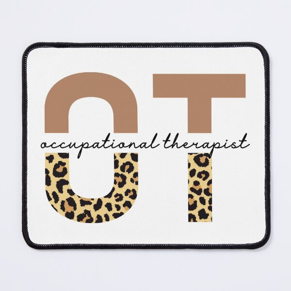 Item preview, Occupational Therapist Cheetah print typography | OT gifts | Occupational Therapy leopard gifts designed and sold by Violet Treasures.
