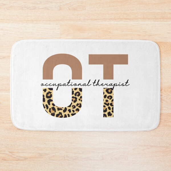 Item preview, Occupational Therapist Cheetah print typography | OT gifts | Occupational Therapy leopard gifts designed and sold by Violet Treasures.