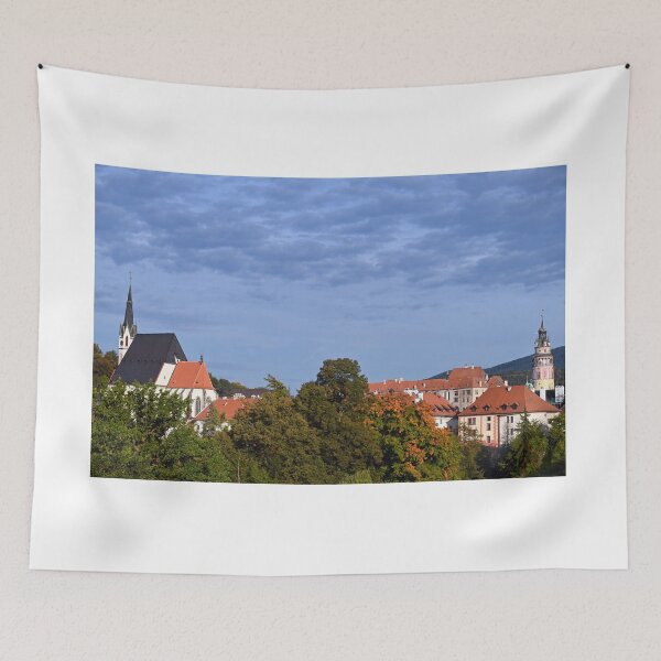 Item preview, Saint Vitus Church and Castle tower cityscape in  Cesky Krumlov Czech republic designed and sold by goceris.