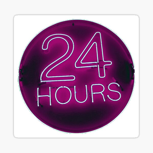 Item preview, 24 hrs in pink designed and sold by designbywhacky.