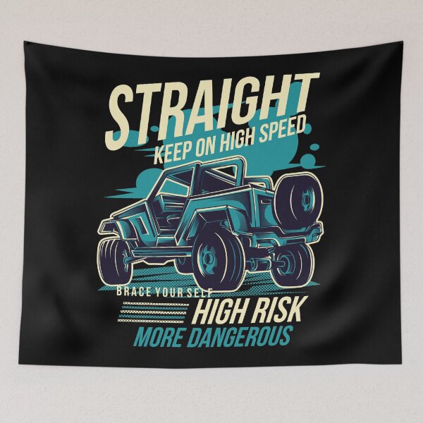 Item preview, Straight Keep On High Speed - Race Illustration designed and sold by Studio  Six.