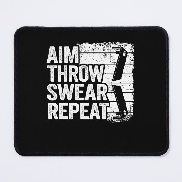 Item preview, Aim Throw Swear Repeat Corn Hole Bean Bag Toss Cornhole designed and sold by Stronzi.