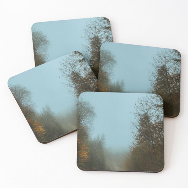 Item preview, Fall Fog Along a Misty Road Photography designed and sold by MiaDelelai.