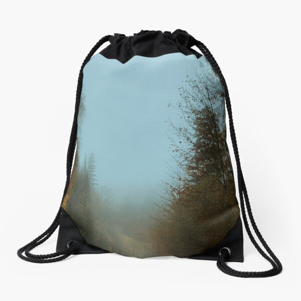 Item preview, Fall Fog Along a Misty Road Photography designed and sold by MiaDelelai.