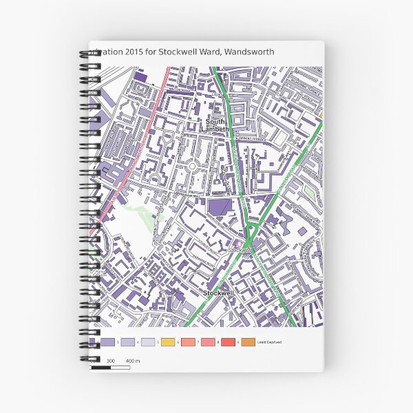 Item preview, Multiple Deprivation Stockwell ward, Wandsworth designed and sold by ianturton.