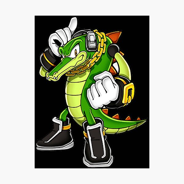 Vector the Crocodile Perler Sonic Perler Knuckles Chaotix 