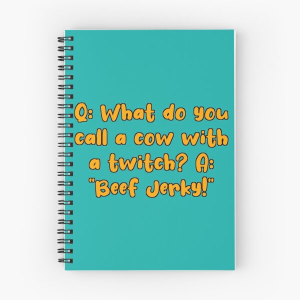Item preview, Q What do you call a cow with a twitch A Beef Jerky    designed and sold by CargoThrifts.