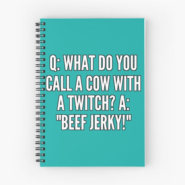 Item preview, Q What do you call a cow with a twitch A Beef Jerky   designed and sold by CargoThrifts.
