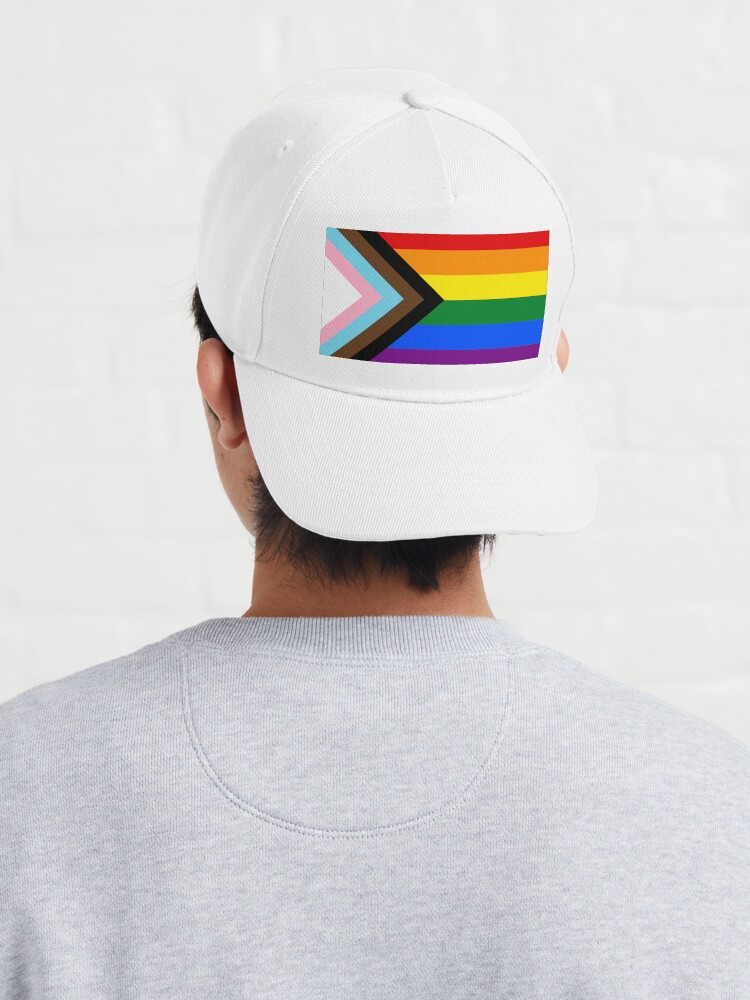 Alternate view of Progress Pride flag design Cap