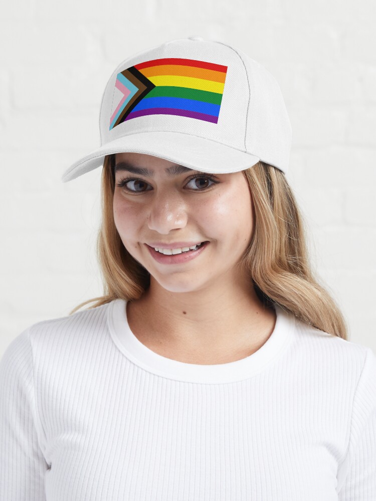 Alternate view of Progress Pride flag design Cap