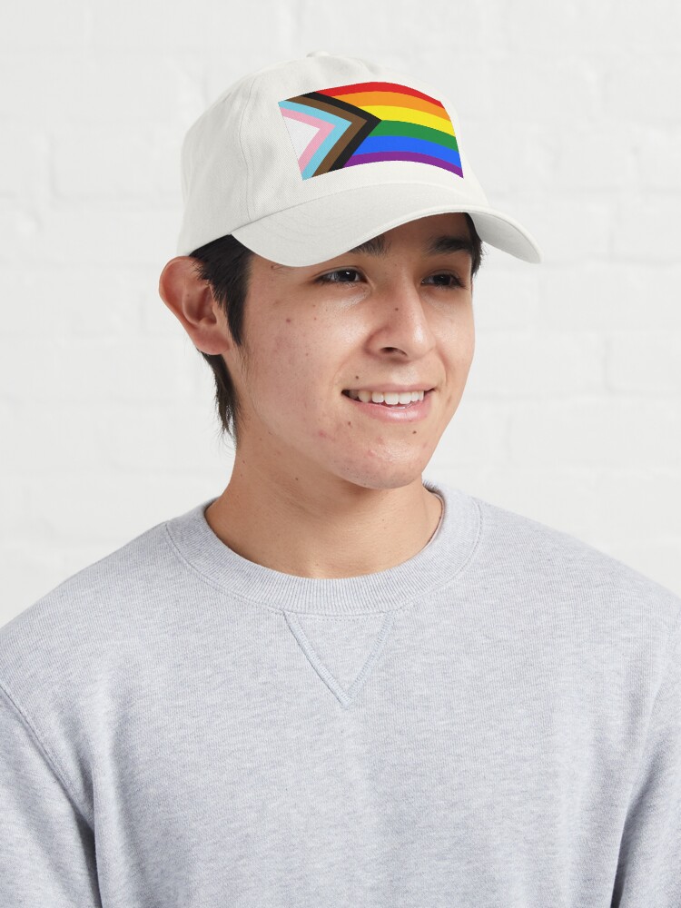 Alternate view of Progress Pride flag design Cap