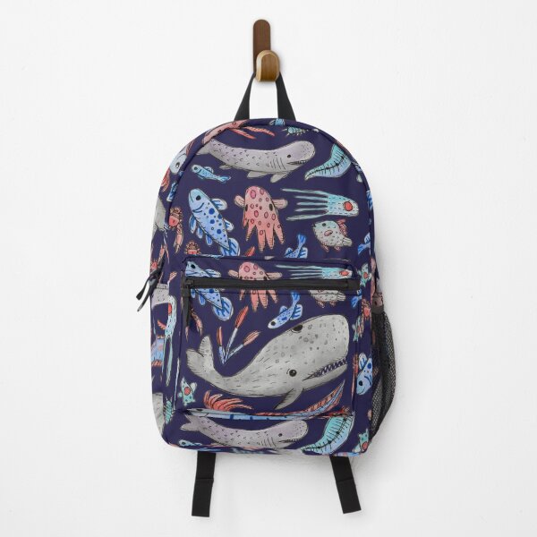 Item preview, Deep Sea Fish and Creatures in Watercolor designed and sold by narwhalwall.