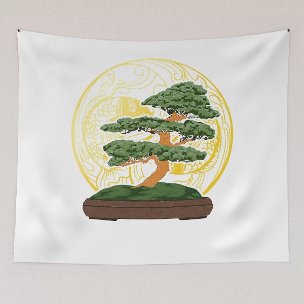 Item preview, Zen Buddhist Japan Aesthetic Fish Gardening Bonsai Tree . designed and sold by jouner.