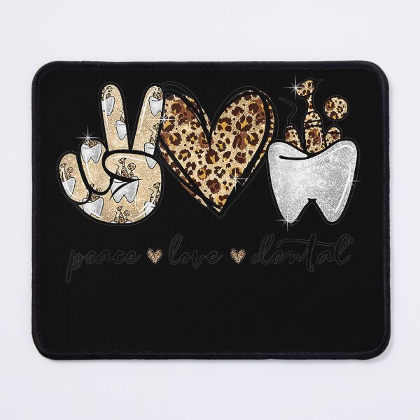 Item preview, Peace Love Dental Leopard Heart th Cute Dentist designed and sold by JaydanshiTka.