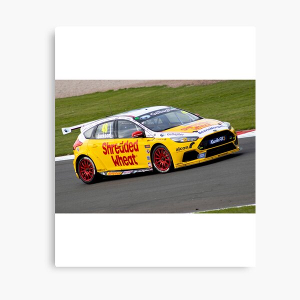 Graphic Art Motor Sport Canvas Touring Cars 2014 BTCC Firestorm Yellow 