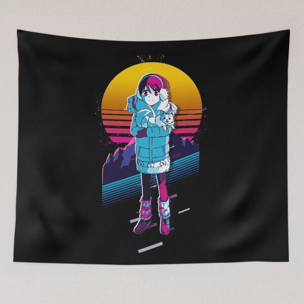 Item preview, Ena - Laid Back Camp *80s retro* designed and sold by MyRetroArt.