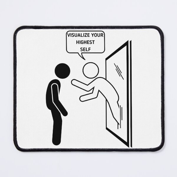 Item preview, Visualize Your Highest Self - Stickman Black Version designed and sold by Stickman--.