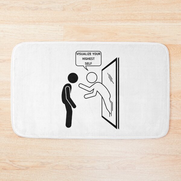 Item preview, Visualize Your Highest Self - Stickman Black Version designed and sold by Stickman--.