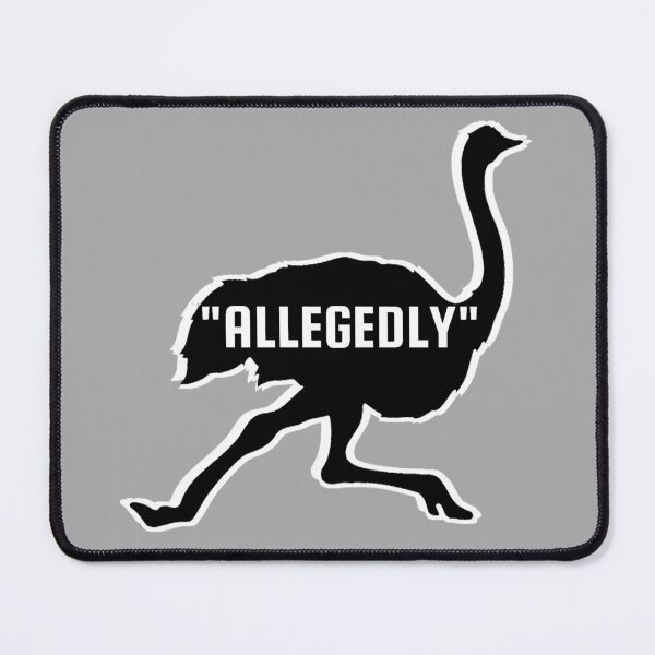 Item preview, Allegedly Ostrich (black print) designed and sold by DesignsByRisa.