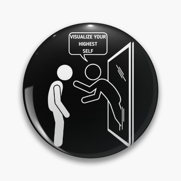 Item preview, Visualize Your Highest Self - Stickman White Version designed and sold by Stickman--.