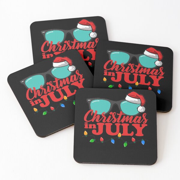 Item preview, Christmas in July Santa Hat Sunglasses Summer Celebration T-Shirt designed and sold by titikikitaka.