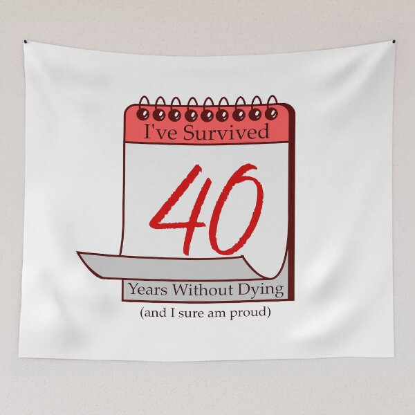 Item preview, I've Survived 40 Years designed and sold by RinozaRose.